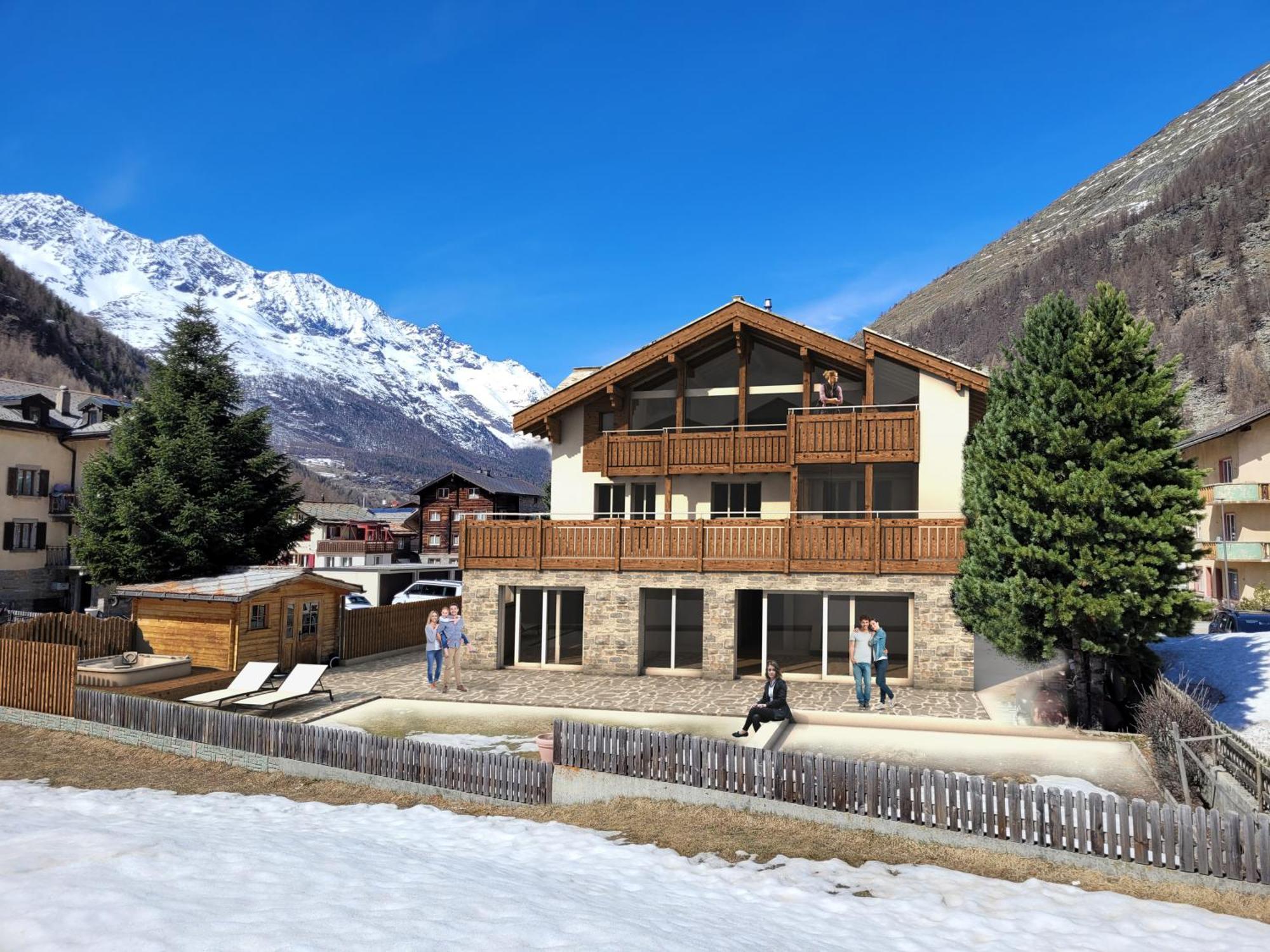 Chalet Wiesengrund Edelweiss 6P Saas-Almagell Exterior foto